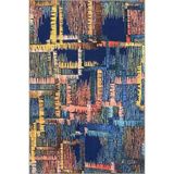 rugs modern Kreatif Geometrik Dokuma Taban Yıkanabilir Halı miravip8931, 140 x 200