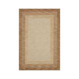 rugs modern Krem Kahve Bej Çerçeveli Klasik Dokuma Taban Dijital Baskılı Halı Mira 1366, 140 x 200