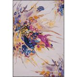 rugs modern Krem Patlak Temalı Modern Dekoratif Halı ve Yıkanabilir Halı miravip9602, 140 x 200