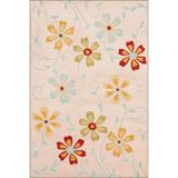 rugs modern Küçük Çiçekli İşlemeli Dokuma Taban Halı ve Yıkanabilir Halı miravip9857, 75 x 200