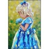 rugs modern Küçük Tatlı Kız Desenli Dokuma Taban Yıkanabilir Halı miravip8701, 75 x 300