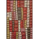 rugs modern Küp Çok Renkli Geometrik Desenli Dekoratif Yıkanabilir Halı miravip8462, 100 x 150