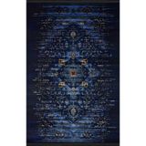 rugs modern Lacivert Temalı Geleneksel Motif Soyut Desenli Dekoratif Halı 1660, 140 x 200
