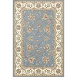 rugs modern Mavi Bej Temalı Geleneksel Motif Çiçek Desenli Vintage Dekoratif Halı 4569, 140 x 200