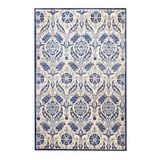 rugs modern Mavi Beyaz Blue Blanc Çini Desen Osmanlı Esintisi Dekoratif Halı 1716, 80 x 300