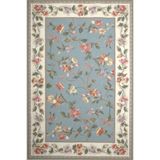 rugs modern Mavi Çerçeve Sarmaşık Çiçek Desenli Dokuma Taban ve Dekoratif Yıkanabilir Halı miravip8556, 140 x 200