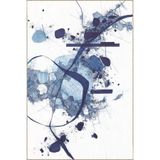 rugs modern Mavi Çizgili Boya Desenli Dekoratif ve Yıkanabilir Halı miravip9250, 100 x 250
