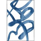rugs modern Mavi Çizgili Temalı Desenli Modern Dekoratif Halı ve Yıkanabilir Halı miravip9581, 140 x 200