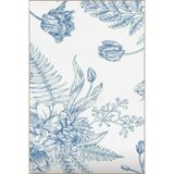 rugs modern Mavi Floral Desenli Dokuma Taban Halı ve Yıkanabilir Halı miravip9876, 140 x 200
