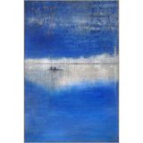 rugs modern Mavi Gri Renkli Desenli Dekoratif ve Yıkanabilir Halı miravip9253, 140 x 200