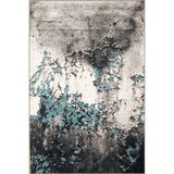 rugs modern Mavi Gri Temalı Soyut Abstract Desenli Kreatif Modern Dekoratif Halı 3456, 140 x 200