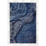 rugs modern Mavi Gri Temalı Soyut Ebruli Desenli Kreatif Modern Dekoratif Halı 5232, mira5232-140x200