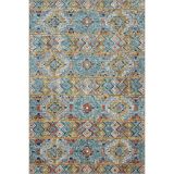 rugs modern Mavi Kareli Geometrik Dekoratif Ve Dokuma Taban Halı 4307, 100 x 100