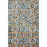 rugs modern Mavi Kareli Geometrik Dekoratif Ve Dokuma Taban Halı 4307, 150 x 150