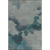 rugs modern Mavi Motifli Dokuma Taban ve Yıkanabilir Halı miravip9429, 140 x 200