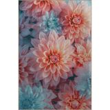 rugs modern Mavi Pembe Temalı Yıldız Çiçeği Desenli Kreatif Modern Dekoratif Halı 2897, 140 x 200