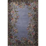 rugs modern Mavi Temalı Çiçek Lavanta Desenli Kreatif Modern Dekoratif Halı 2898, 100 x 200
