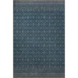 rugs modern Mavi Temalı Motifli Etnik Figür Desenli Vintage Dekoratif Halı 3917, 140 x 200