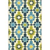 rugs modern Mavi Yeşil Temalı Karma Şekil Desenli Kreatif Modern Dekoratif Halı 4693, 140 x 200