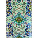 rugs modern Mavi Yıldızlı Desenli Dokuma Taban Halı ve Yıkanabilir Halı miravip10100, 100 x 150