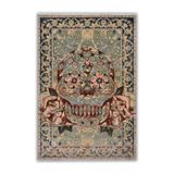 rugs modern Mira 1206 Kurukafa Ve Vintage Temalı Desenli Baskılı Halı, 140 x 200