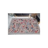 rugs modern Mira 1731 Botanik Desenli Çok Renkli Dokuma Taban Dekoratif Halı, 140 x 200
