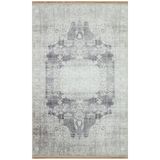 rugs modern Mira 2103 Ar Vintage Eskitme Tarz Bej Gri Dokuma Taban Halı, 140 x 200