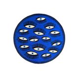 rugs modern Mira 861 Parlament Mavi Göz Figürlü Modern Halı, 100 x 100