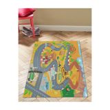 rugs modern Mira 961 Çocuk Odası Yol Temalı Dokuma Taban Halı, 100 x 300