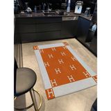 Rugs Modern mira 965 Bej Turuncu H Harf Temalı Dokuma Taban Halı - 120 x 180