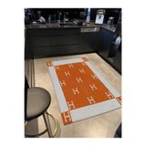 rugs modern Mira 965 Bej Turuncu H Harf Temalı Dokuma Taban Halı, 80 x 150