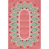 rugs modern Mira Pembe Geometrik Desen Modern Boho Stil Dekoratif Halı 2929, 120 x 200