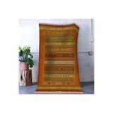 rugs modern Mira Turuncu Tema Çok Renkli Şerit Desenli Vintage Dekoratif Halı Mira 1579, 150 x 300