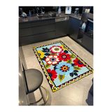 rugs modern Mixed Color FLORAL Temalı Dokuma Taban ve Yıkanabilir Halı MYTH22, 140 x 200