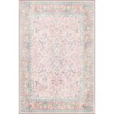 rugs modern Modern Açık Pembe Geleneksel Desenli Yıkanabilir Dekoratif Halı miravip8046, 155 x 230