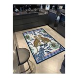 rugs modern Modern Çiçekli Yapraklı Çita Hayvan Desenli Dekoratif Halı miravip295, 100 x 200