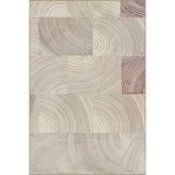 rugs modern Modern Fırça Çizgili Desenli Dokuma Taban Halı ve Yıkanabilir Halı miravip9913, 100 x 150
