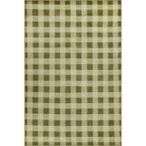 rugs modern Modern Kareli Yeşil Tonlu Dekoratif Halı Miravip1016, 100 x 100