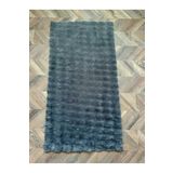 rugs modern Mollis Antrasit Leke Tutmaz Yıkanabilir Kaymaz Taban Saçaklı Püsküllü Peluş Halı, 100 x 150