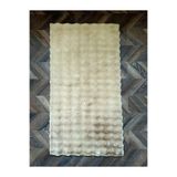 rugs modern Mollis Bej Leke Tutmaz Yıkanabilir Kaymaz Taban Saçaklı Püsküllü Peluş Halı, 100 x 200