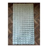 rugs modern Mollis Gri Leke Tutmaz Yıkanabilir Kaymaz Taban Saçaklı Püsküllü Peluş Halı, 100 x 300