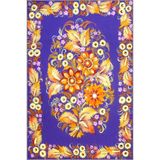 rugs modern Mor Arkaplanlı Floral Geometrik Modern Dekoratif Halı miravip165, 140 x 200