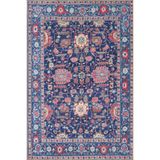 rugs modern Mor Çiçekli Geometrik Temalı Desenli Dokuma Taban Halı ve Yıkanabilir Halı aloha41, 100 x 250