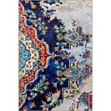 rugs modern Mor Fırça Boyalı Geleneksel Desenli Dokuma Taban Halı Ve Yıkanabilir Halı Aloha157, 100 x 100