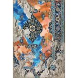 rugs modern Mor Fırça Boyalı Geleneksel Desenli Dokuma Taban Halı ve Yıkanabilir Halı aloha158, 100 x 200