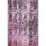 rugs modern Mor Karışık Renklerde Tonlarda Çizgili Modern Dekoratif ve Dokuma Taban Halı miravip978, 75 x 200