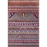 rugs modern Mor Renginde Üçgen ve Çizgili Desenli Dokuma Taban Halı 4094, 155 x 230