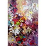 rugs modern Mor Temalı Çiçekli Modern Desenli Dekoratif Ve Dokuma Taban Yıkanabilir Halı Miravip8816, 100 x 100