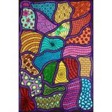 rugs modern Mor Temalı Çok Renkli Soyut Figür Desenli Kreatif Modern Dekoratif Halı 3859, 120 x 180