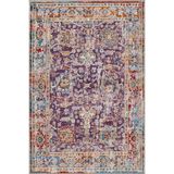 rugs modern Mor Temalı Desenli Dokuma Taban Halı Ve Yıkanabilir Halı Aloha144, 100 x 100